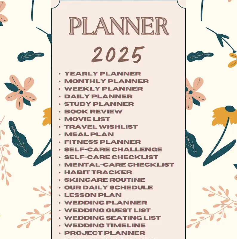 The Ultimate 2025 Digital Planner Bundle Organize Every Aspect of Your Life